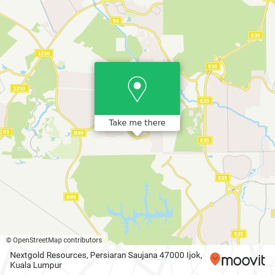 Peta Nextgold Resources, Persiaran Saujana 47000 Ijok