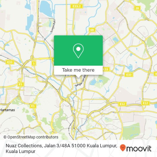 Nuaz Collections, Jalan 3 / 48A 51000 Kuala Lumpur map