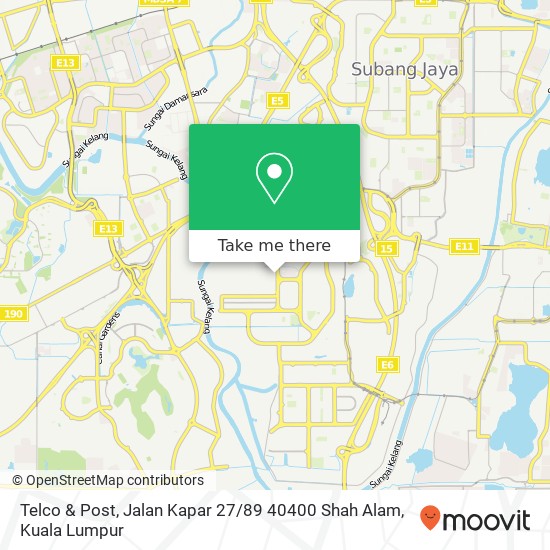 Telco & Post, Jalan Kapar 27 / 89 40400 Shah Alam map