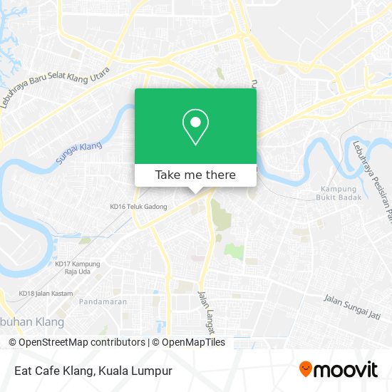 Eat Cafe Klang map