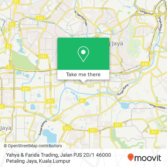 Yahya & Farida Trading, Jalan PJS 2D / 1 46000 Petaling Jaya map