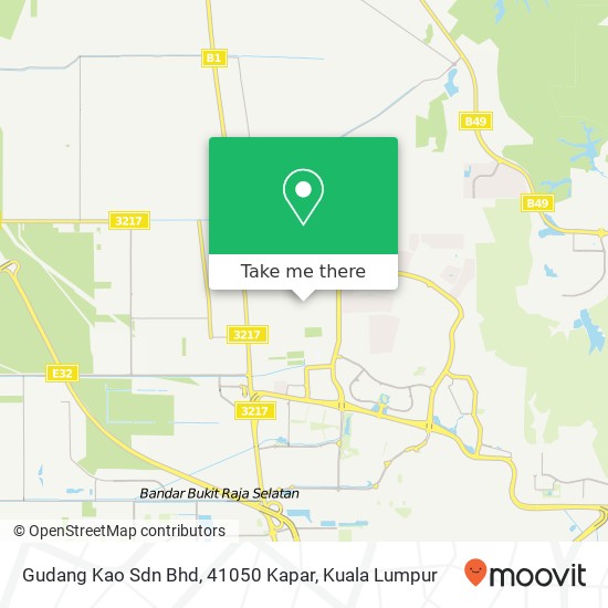 Peta Gudang Kao Sdn Bhd, 41050 Kapar