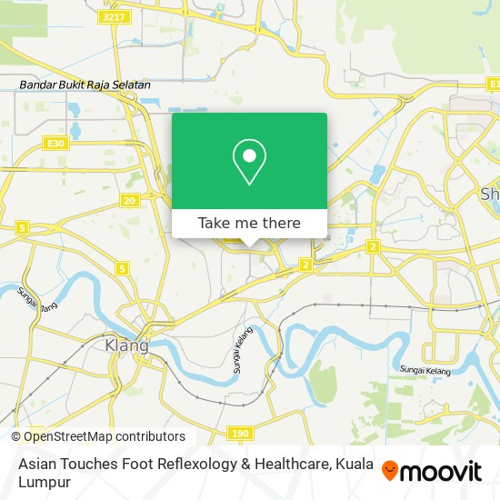 Asian Touches Foot Reflexology & Healthcare map