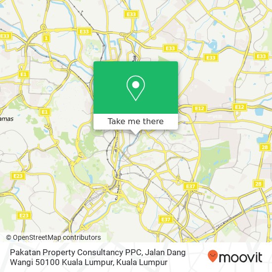 Peta Pakatan Property Consultancy PPC, Jalan Dang Wangi 50100 Kuala Lumpur