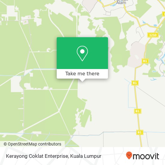 Kerayong Coklat Enterprise, Jalan Telaga 42200 Kapar map