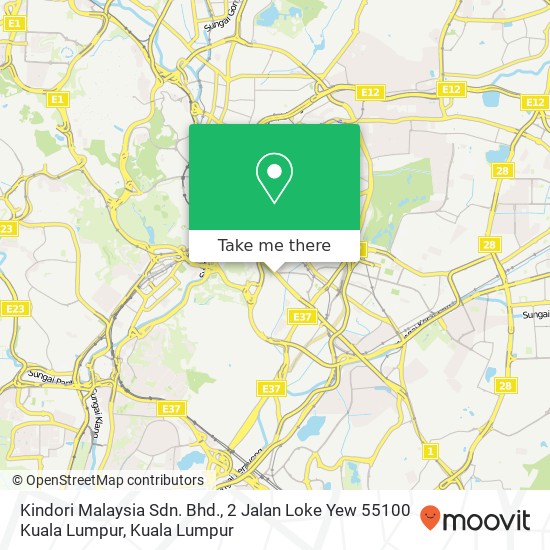 Peta Kindori Malaysia Sdn. Bhd., 2 Jalan Loke Yew 55100 Kuala Lumpur