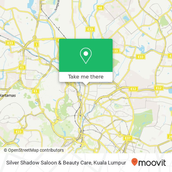 Silver Shadow Saloon & Beauty Care map