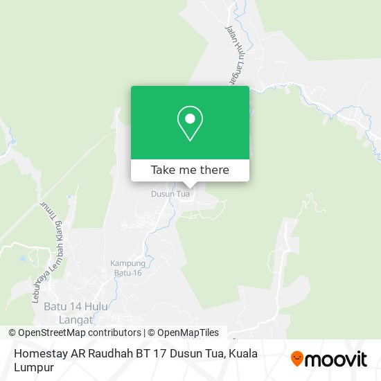 Homestay AR Raudhah BT 17 Dusun Tua map