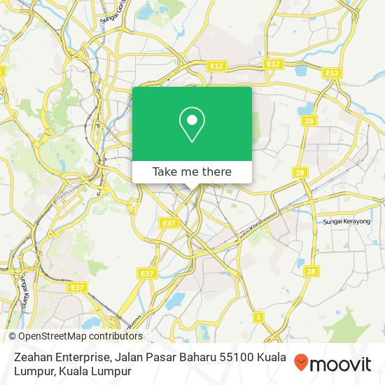 Zeahan Enterprise, Jalan Pasar Baharu 55100 Kuala Lumpur map