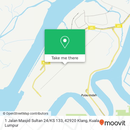 Peta 1 Jalan Masjid Sultan 24 / KS 133, 42920 Klang