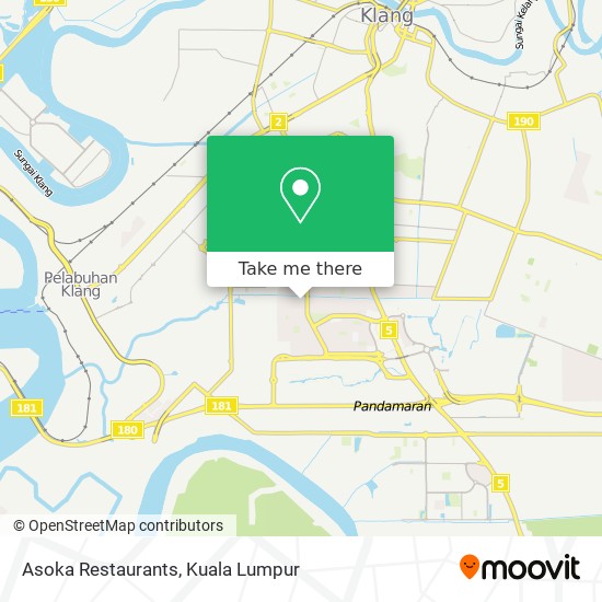 Asoka Restaurants map