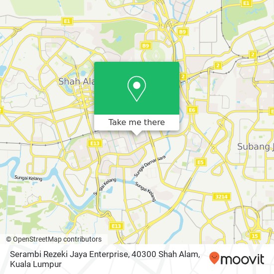 Serambi Rezeki Jaya Enterprise, 40300 Shah Alam map