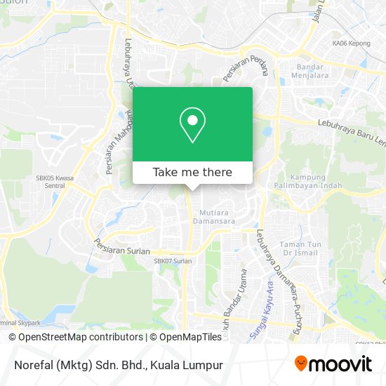 Norefal (Mktg) Sdn. Bhd. map