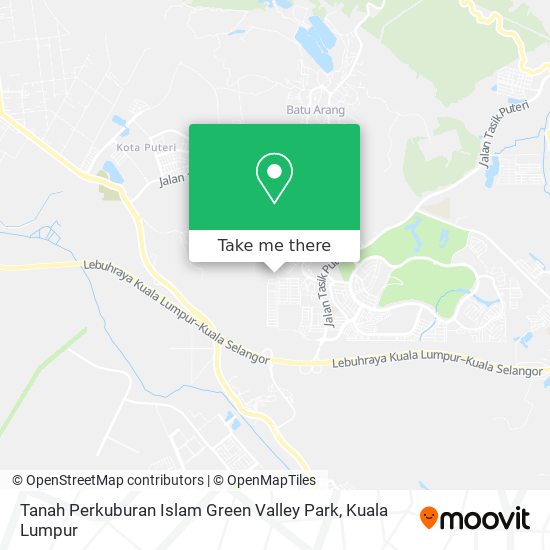 Tanah Perkuburan Islam Green Valley Park map