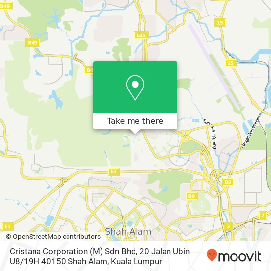 Cristana Corporation (M) Sdn Bhd, 20 Jalan Ubin U8 / 19H 40150 Shah Alam map