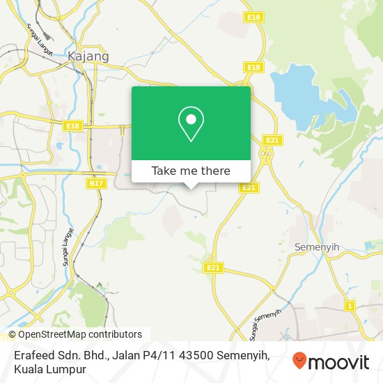 Erafeed Sdn. Bhd., Jalan P4 / 11 43500 Semenyih map