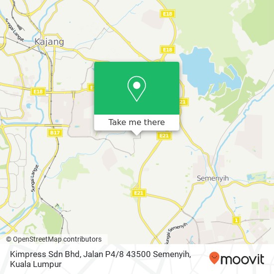 Kimpress Sdn Bhd, Jalan P4 / 8 43500 Semenyih map