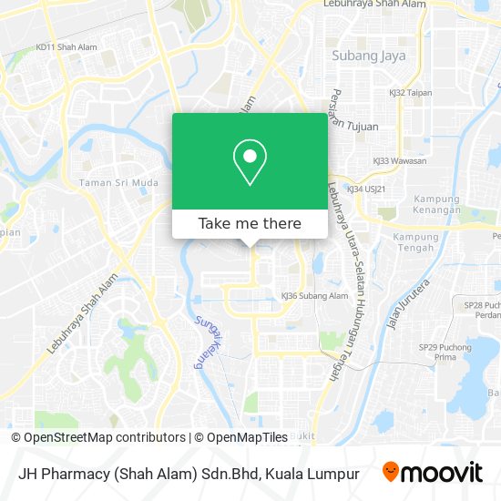 JH Pharmacy (Shah Alam) Sdn.Bhd map