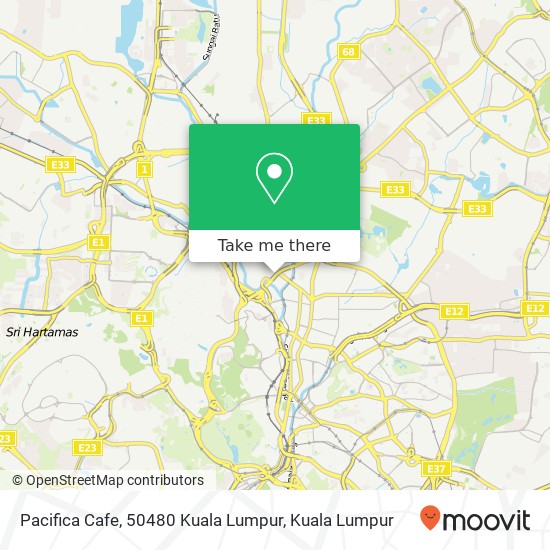 Peta Pacifica Cafe, 50480 Kuala Lumpur