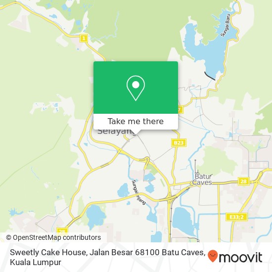 Sweetly Cake House, Jalan Besar 68100 Batu Caves map