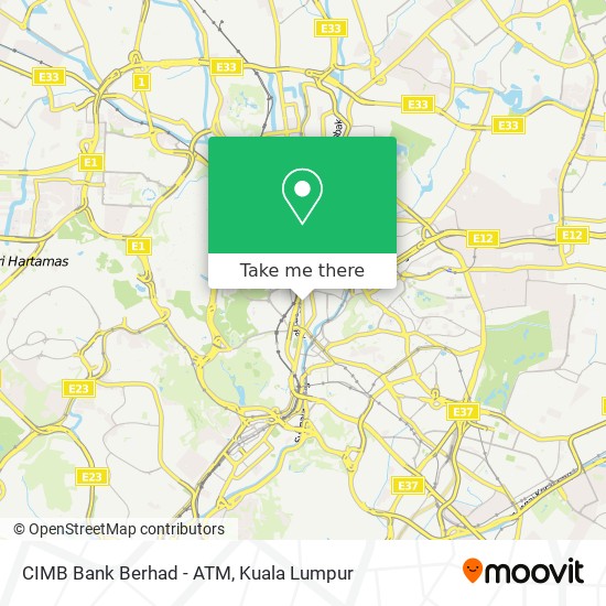 CIMB Bank Berhad - ATM map