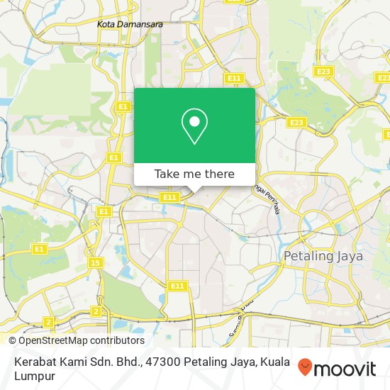 Kerabat Kami Sdn. Bhd., 47300 Petaling Jaya map