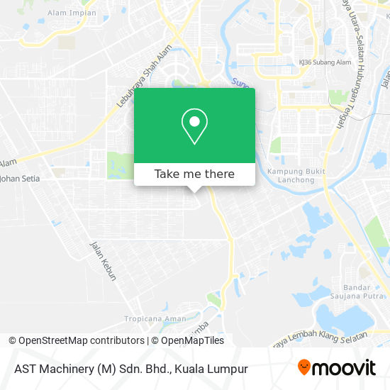 AST Machinery (M) Sdn. Bhd. map