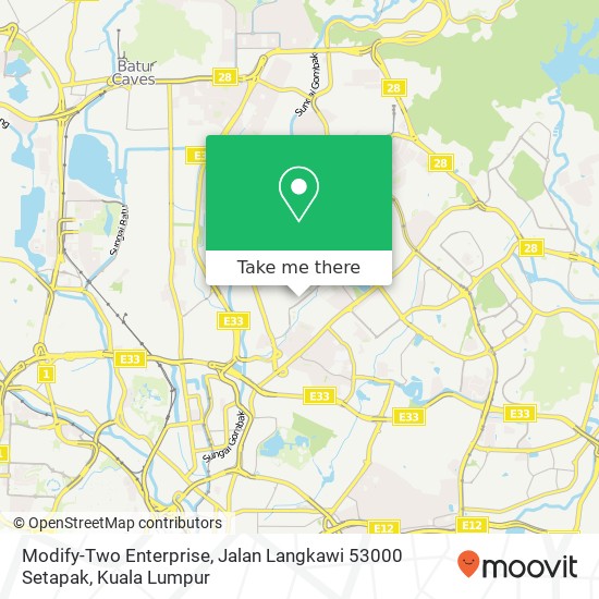 Modify-Two Enterprise, Jalan Langkawi 53000 Setapak map