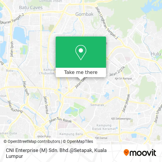 CNI Enterprise (M) Sdn. Bhd.@Setapak map