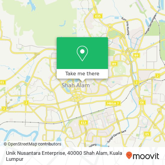 Unik Nusantara Enterprise, 40000 Shah Alam map