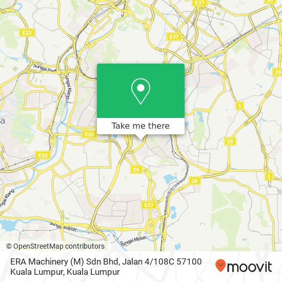 ERA Machinery (M) Sdn Bhd, Jalan 4 / 108C 57100 Kuala Lumpur map