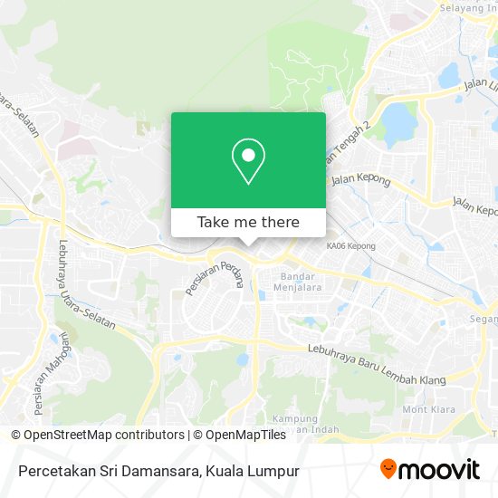 Percetakan Sri Damansara map
