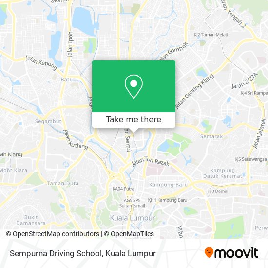 Sempurna Driving School map