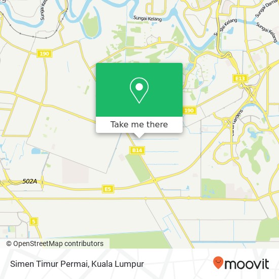 Simen Timur Permai map