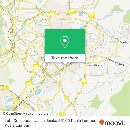Lats Collections, Jalan Jejaka 55100 Kuala Lumpur map