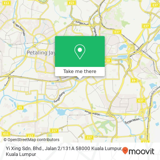 Yi Xing Sdn. Bhd., Jalan 2 / 131A 58000 Kuala Lumpur map