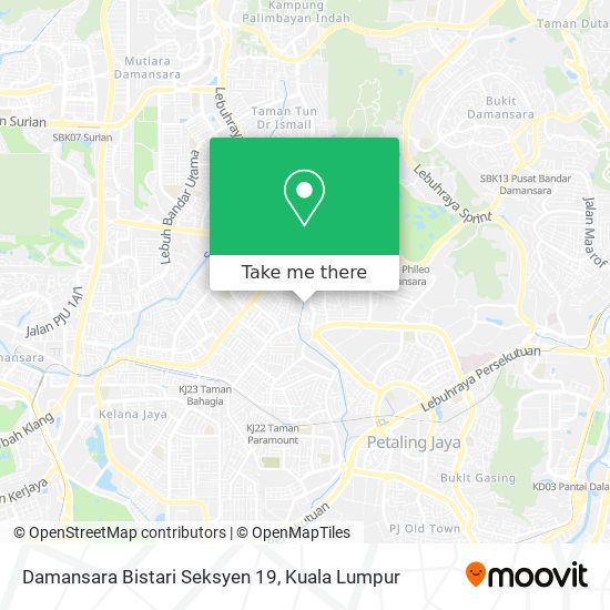 Damansara Bistari Seksyen 19 map