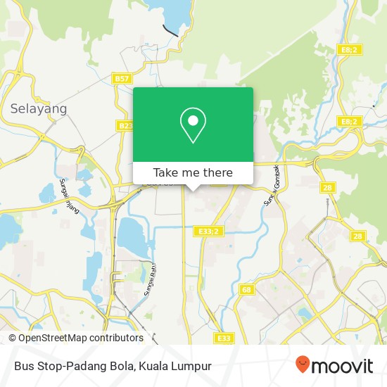 Bus Stop-Padang Bola map