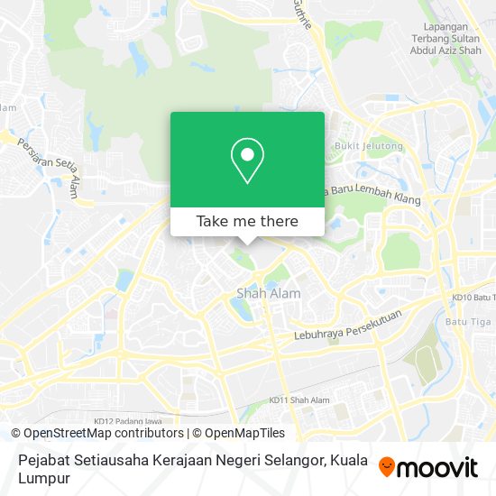 Pejabat Setiausaha Kerajaan Negeri Selangor map