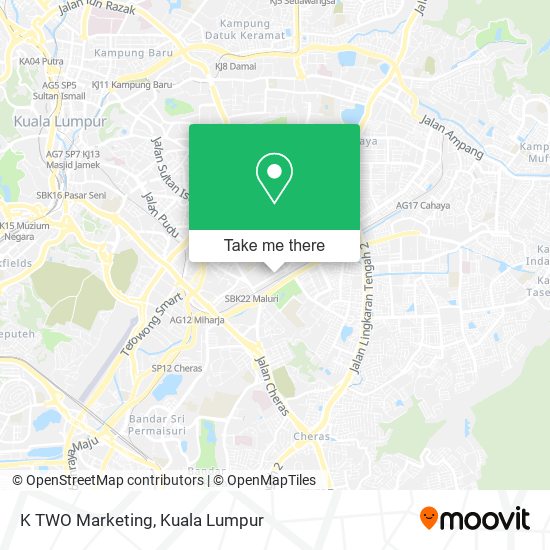 K TWO Marketing map