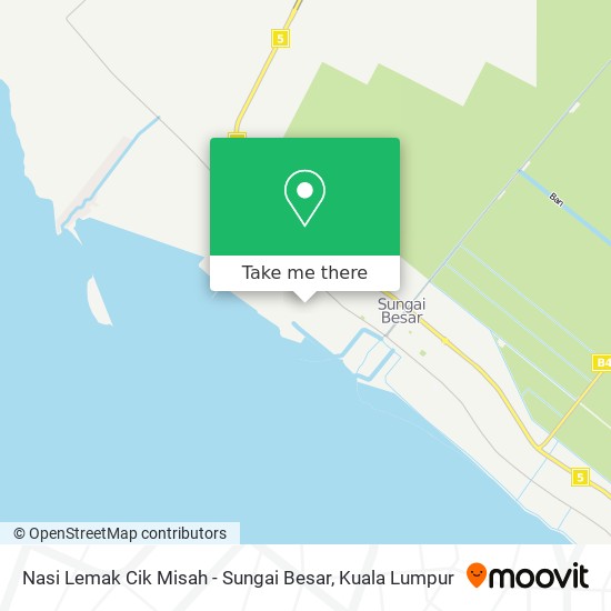 Nasi Lemak Cik Misah - Sungai Besar map