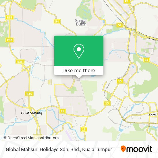 Global Mahsuri Holidays Sdn. Bhd. map