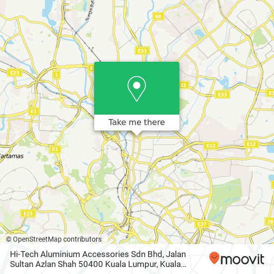 Hi-Tech Aluminium Accessories Sdn Bhd, Jalan Sultan Azlan Shah 50400 Kuala Lumpur map