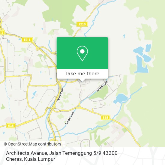 Architects Avanue, Jalan Temenggung 5 / 9 43200 Cheras map