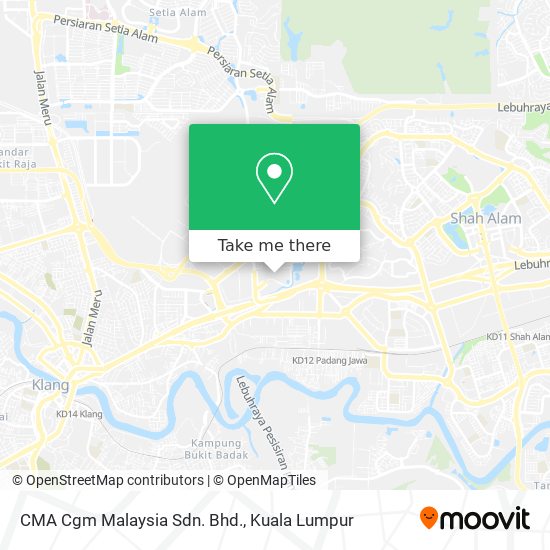 Peta CMA Cgm Malaysia Sdn. Bhd.