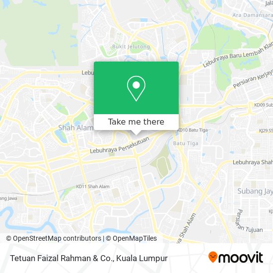 Peta Tetuan Faizal Rahman & Co.