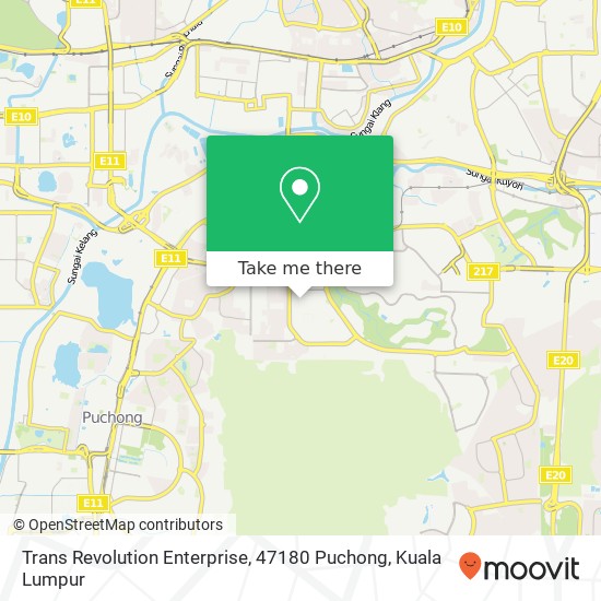 Trans Revolution Enterprise, 47180 Puchong map
