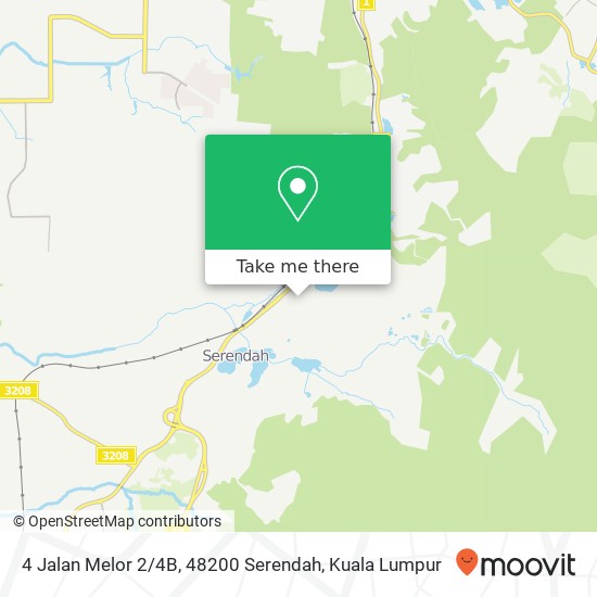 Peta 4 Jalan Melor 2 / 4B, 48200 Serendah