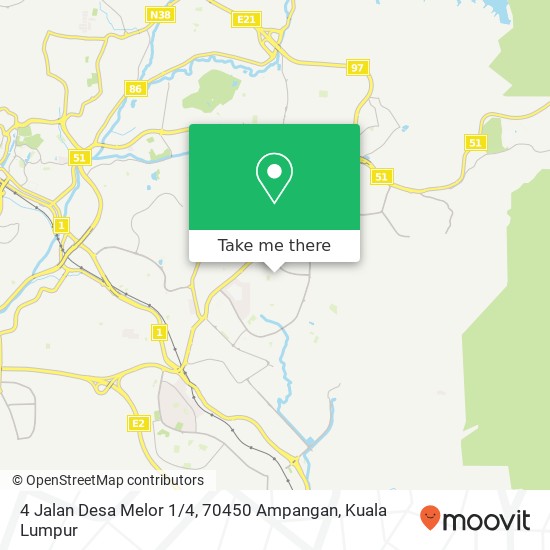 4 Jalan Desa Melor 1 / 4, 70450 Ampangan map