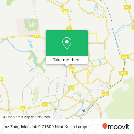 az-Zain, Jalan Jati 9 71800 Nilai map